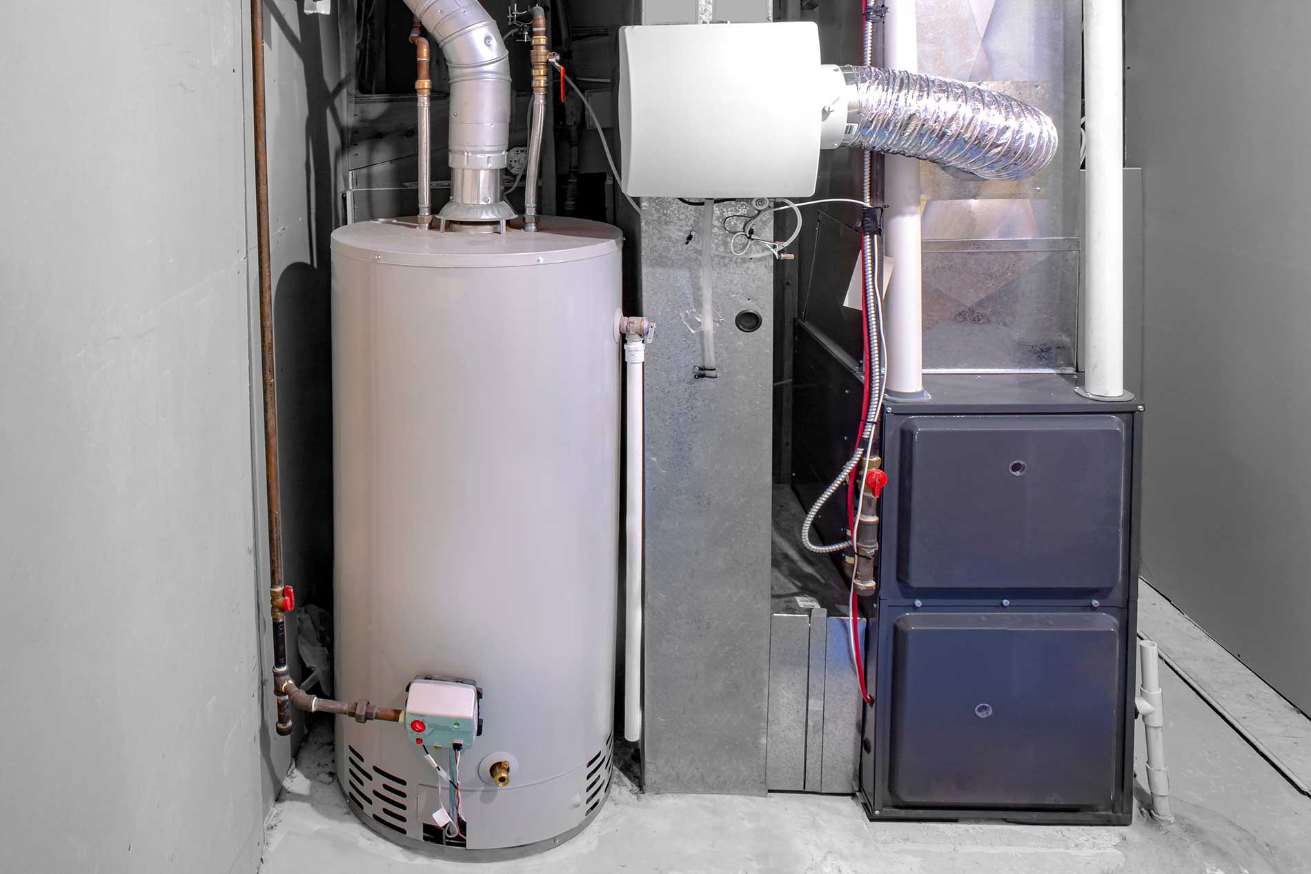residential furnaces in a home